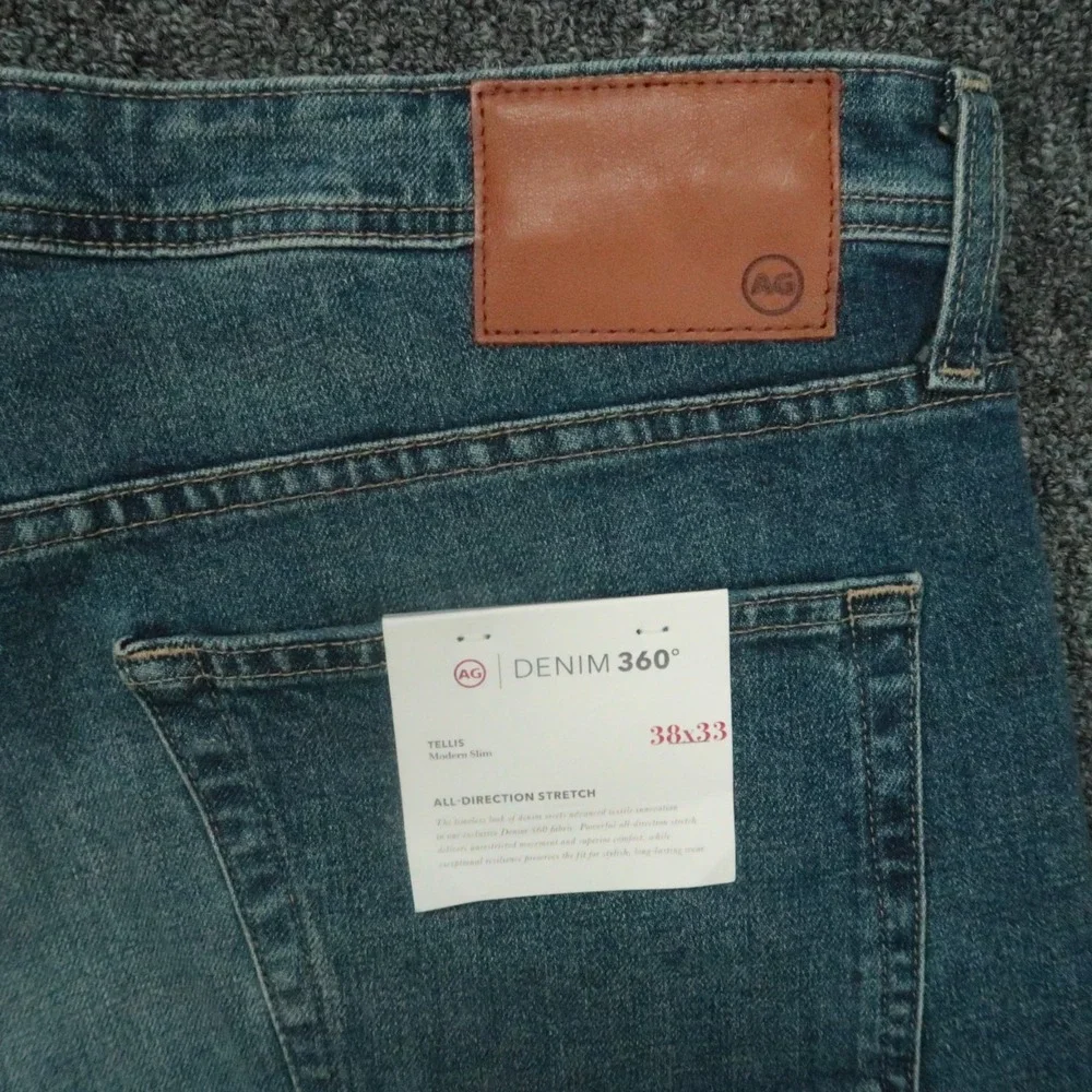 AG Adriano Goldschmied Jeans Mens 38x33 Tellis Modern Slim Stretch Denim 360 NWT